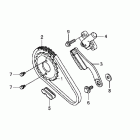 TRX500FPM Цепь ГРМ