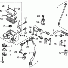 TRX500FPM Главный тормозной цилиндр - передний