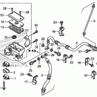 TRX500FPM Главный тормозной цилиндр -передний
