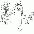TRX250X Главный тормозной цилиндр - передний