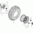 TRX500FPM Заднее колесо