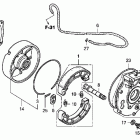 TRX500FPA Задний тормоз