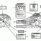 TRX500FE Лейбл предостережения