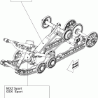 MX Z SPORT 600 08- rear suspension shocks 500ss