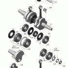Expedition TUV 600HO SDI XU Коленвал и поршни