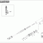 MX Z X 600RS Амортизатор в разборе передний