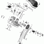 Skandic SWT V800 Цилиндр и головка цилиндров ,задняя сторона