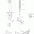 Skandic WT 550F Передняя подвеска и лыжи