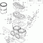 Skandic WT 600 Цилиндр и головка