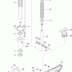 Skandic WT 600 Передняя подвеска и лыжи