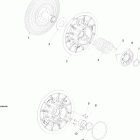 Skandic WT 550F Ведомый шкив