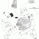230 Challenger 310, 2x155 1503NA Опора двигателя и глушитель воздухозаборника
