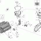 210 Wake with Tower, 2x215 1503SCIC ETC Опора двигателя и глушитель воздухозаборника