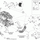 230 Wake, 2 x 255 HO Опора двигателя и глушитель воздухозаборника