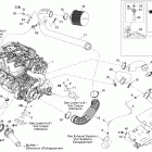 150 Speedster, 1 x 255 HO Опора двигателя и глушитель воздухозаборника