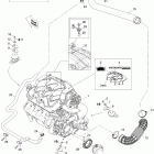 230 Wake, 2 x 215 SCIC Опора двигателя и глушитель воздухозаборника