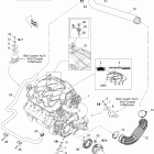205 Utopia SE, 2 x 215 SCIC Опора двигателя и глушитель воздухозаборника