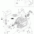 Speedster 200 155NA Опора двигателя и глушитель воздухозаборника