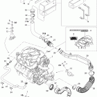 Speedster WAKE 215IC Опора двигателя и глушитель воздухозаборника
