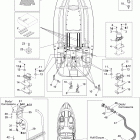 Speedster WAKE 215IC 09- lower hull and ladder