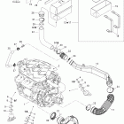 Speedster 200 Twin 4-TEC SC Опора двигателя и глушитель воздухозаборника