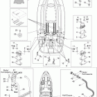 Speedster 200 Twin 4-TEC NA, Edition 1, 2006 09- lower hull and ladder