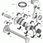 Islandia 220 Коленвал и поршни