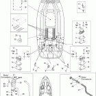 Speedster 200 Twin 4-TEC 09- lower hull and ladder