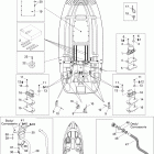 Speedster 200 Twin 4-TEC SC 09- lower hull and ladder