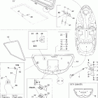 Challenger 2000 240 EFI/250 Optimax 09- engine compartment and central cover