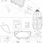 Speedster 1600, 240 ER 09- engine compartment and central cover
