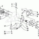 Bearcat 454 4x4 Rear axle assembly