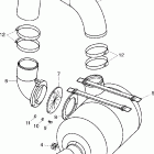 SR230-SRT1000D Выхлопная система 3