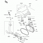 Brute Force 650 4x4 (KVF650-D1) Крышка вариатора