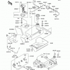 Brute Force 650 4x4 (KVF650-D1) Топливный бак