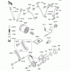 KFX700 (KSV700-A2) Масляный и водяной насос. фильтр масленый
