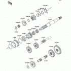 Brute Force 650 4x4 (KVF650-D1) Трансмиссия