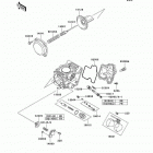 KFX700 (KSV700-B2) Карбюратор в разборе