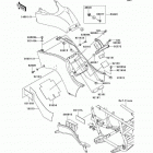 Brute Force 650 4x4 (KVF650-D1) Боковые обтекатели