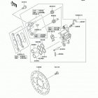 KFX700 (KSV700-B2) Передний тормоз
