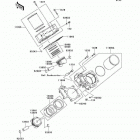 KFX700 (KSV700-B2) Цилиндр и поршни