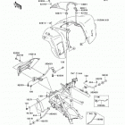 KFX700 (KSV700-B2) Переднее крыло(ья)