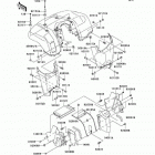 Brute Force 650 4x4 (KVF650-D1) Переднее крыло(ья)