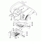 TRV 500 H1 EFI GT Заднее крыло и подножки