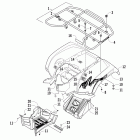 1000 Mud Pro Задний багажник ,крыло и подножки