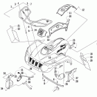 366 SE Front body, rack, and headlight assembly