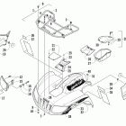 700 LTD Front rack, body panel, and headlight assemblies (...