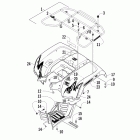 650 H1 Mud Pro Задний багажник ,крыло и подножки