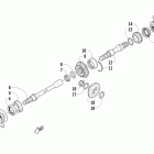350 CR Вторичный привод в сборе