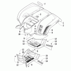 TRV 700 H1 EFI GT Заднее крыло и подножки